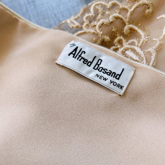 Vintage Alfred Bosand Evening Gown (size M) - Picture 11 of 13